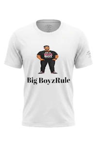 BIG BOYZ RULE/THATS WHAT HE THINKS UNISEX SOFT COTTON FUNNY TEE black man front
