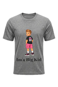 I'MA BIG KID  YOUTH TEE boy grey