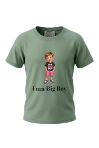 I'MA BIG BOY YOUTH TEE green