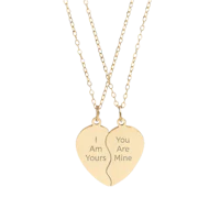 Image of break-a-part heart necklace