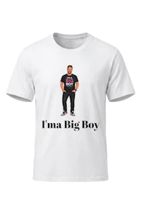 I'MA BIG BOY / FULL SIZE TRADING CO UNISEX SOFT COTTON TEE white man front