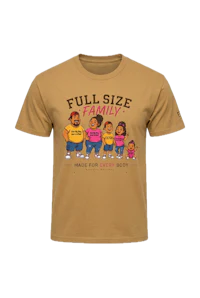 FULL SIZE FAMILY HEAVY COTTON CARTOON TEE Hispanic family