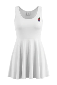 I'MA BIG GIRL CARTOON SKATER DRESS white woman decal