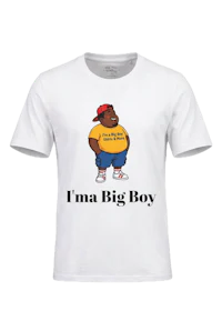 I'MA BIG BOY ADULT CARTOON TEE black man