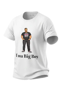 I'MA BIG BOY ADULT TEE black boy white shirt