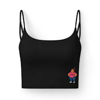 I'MA BIG GIRL CARTOON SPORTS SUPPORT BRA white woman decal
