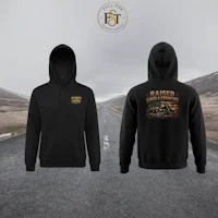 Raised Loud and Country Biker Hoodie